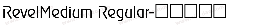 RevelMedium Regular字体转换